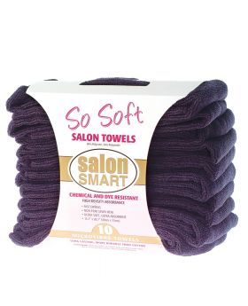 Salon Smart So Soft Microfibre Salon Towels - 10pk-Black