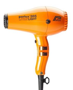 Parlux 385 Power Light Ionic+Ceramic Pro Hair Dryer+2 Nozzles-Orange