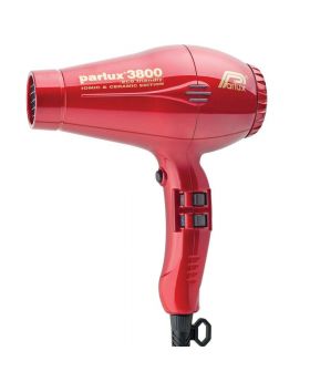 Parlux 3800 Ionic + Ceramic Professional Hair Dryer-Red