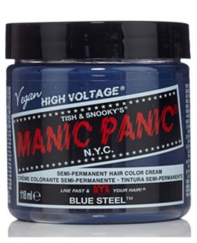 Manic Panic Classic Hair Dye Blue Steel Semi Permanent Vegan Colour 118ml