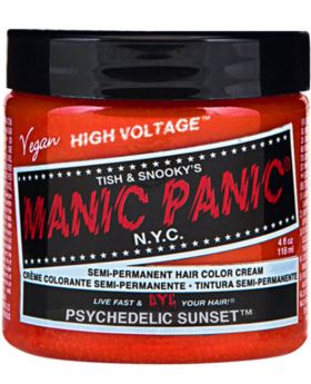 Manic Panic Classic Hair Dye Psychedelic Sunset Classic Orange Semi Permanent Vegan Colour 118ml