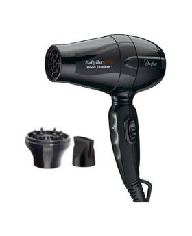 BaByliss Pro Bambino Travel Size Nano Titanium Hair Dryer With 2 Nozzles