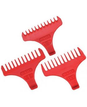 Wahl Attachment Combs For Detailer T-Wide and Cordless Detailer Trimmer (1/2, 1, 1.1/2)