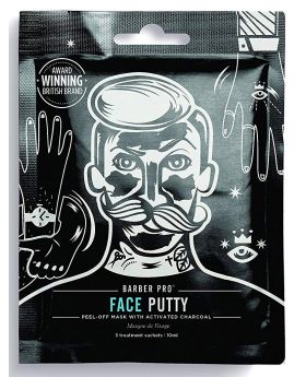 Barber Pro Face Putty Black Peel Off Mask (3x7g Pouch)