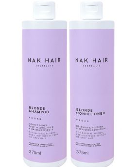 Nak Blonde Shampoo and Conditioner 375ml Duo