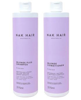 Nak Blonde Plus Shampoo and Conditioner 375ml Duo