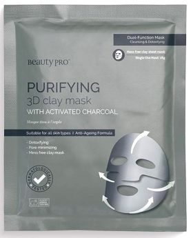 Beauty Pro Purifying 3D Clay Mask with Activated Charcoal