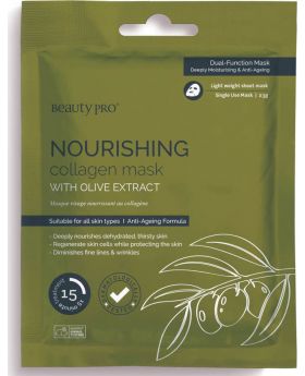 Beauty Pro Nourishing Collagen Sheet Mask with Olive extract