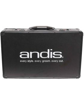 Andis Black Barber Metal Tool Box Storage Travel Carry Case