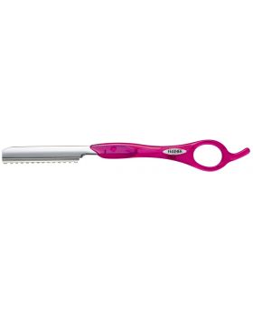 Feather Styling & Texturizing Razor Long Handle 17cm-Fuchsia