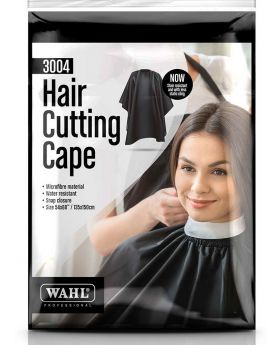 Wahl 100% Microfiber & Waterproof Haircutting Salon Barber Cape Black