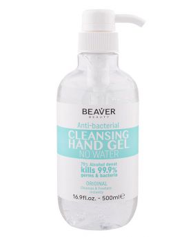Beaver Beauty Salon Hand Sanitiser Anti Bacterial Cleansing Gel 500ml