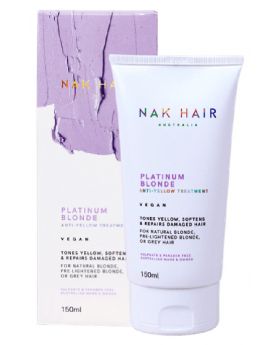 Nak Platinum Blonde Anti-Yellow Treatment Tones, Softens & Repairs 150ml