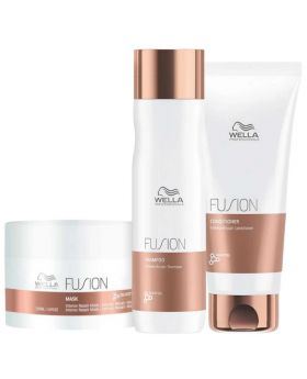 Wella Professional Fusion Intense Repair Trio Pack Shampoo Conditioner Treatment