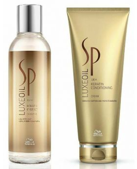  Wella SP Luxe Oil Keratin Shampoo 200ml & Conditioning 200ml Cream Duo