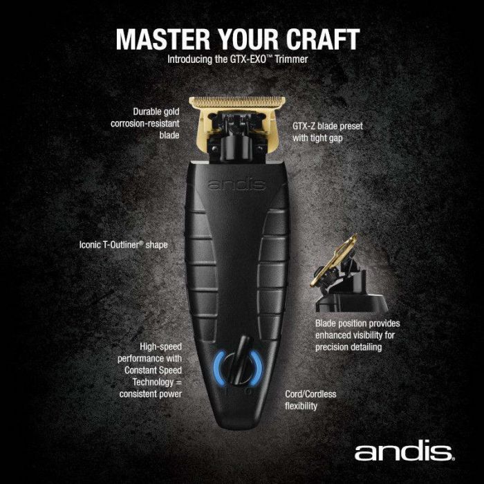 Andis GTX-EXO Cordless Professional Hair Trimmer - Free Delivery