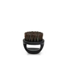 Round Boar Bristle Knuckle Hair Brush-Black