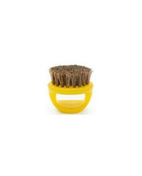 Round Boar Bristle Knuckle Hair Brush-Yellow