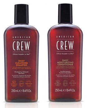 American Crew Daily Cleansing Hair Shampoo & Moisturising Conditioner Duo 250ml