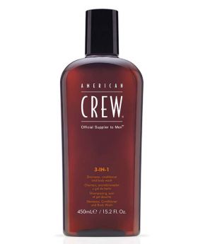 American Crew 3-IN-1 Shampoo, Conditioner, Body Wash 450ml