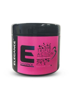Elegance Triple Action Hair Styling Gel 500ml - Pink