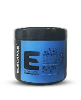 Elegance Triple Action Hair Styling Gel 500ml - Blue