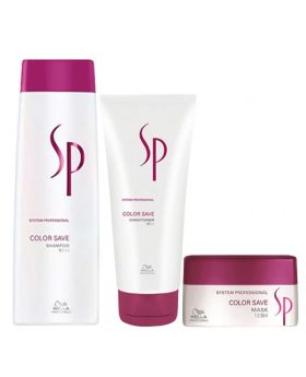 Wella SP System Professional Color Save Shampoo & Conditioner & Mask 200ml TRIO