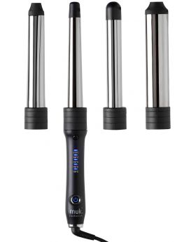MUK Curl Stick V2.0 Styler 4 Interchangeable Barrels Hair Curling Conical Wand