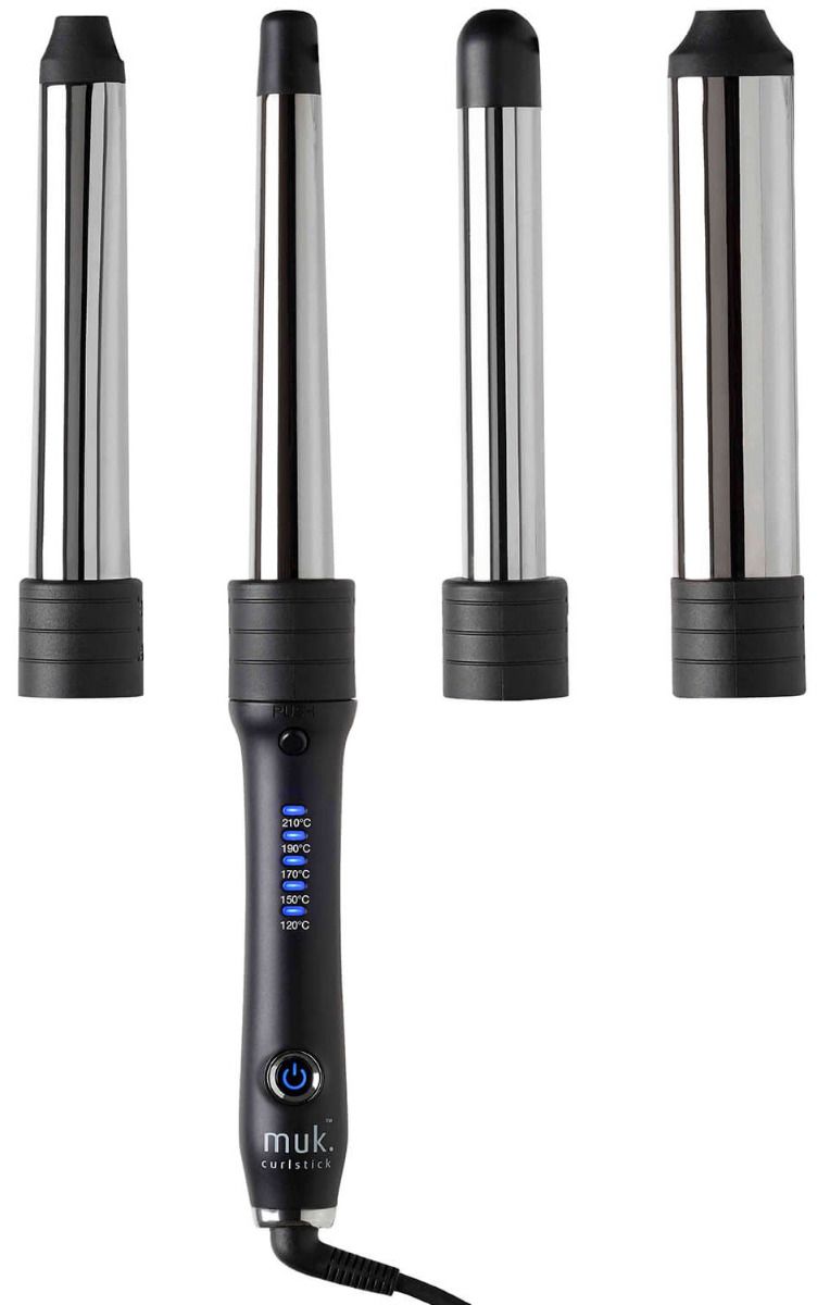 MUK Curl Stick V2.0 Styler 4 Interchangeable Barrels Hair Curling