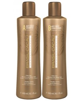 Brasil Cacau Anti Frizz Shampoo and Conditioner Duo 300ml 