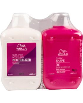 Wella Creatine + Shape Normal/Resistant Hair Kit 400ml