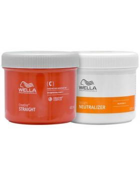 Wella Creatine + Straight Normal/Resistant Hair Kit 400ml
