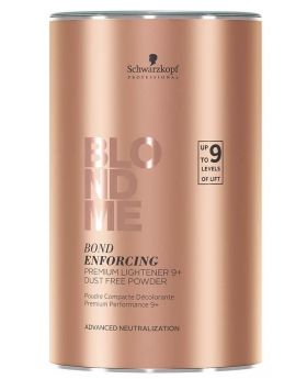 Schwarzkopf BlondMe Bleach Bond Enforcing Premium Lightener 9+ Dust Free Powder 450g