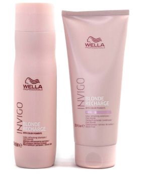 Wella Invigo Blonde Recharge Shampoo 250ml & Conditioner 200ml Duo