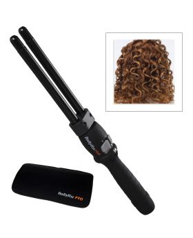 BaByliss Pro Twin Barrel 13mm Curling Iron - 25 Heat Settings