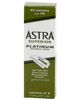 100x ASTRA Superior Platinum Double Edge Razor Blades 