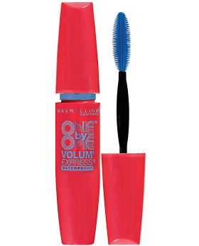 2x Maybelline Waterproof Mascara Volume Express One by One - Blackest Black 265
