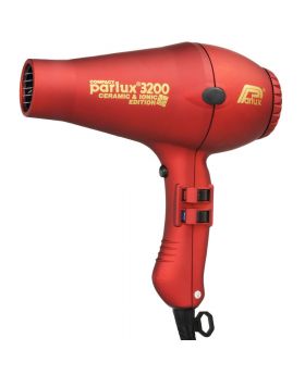 Parlux 3200 Ionic + Ceramic Compact Professional Hair Dryer-Red
