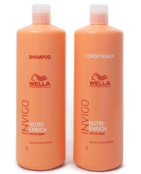 Wella Professionals Invigo Nutri Enrich Shampoo and Conditioner 1L Duo