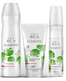 Wella Professionals Elements Renewing Trio Pack (Shampoo+Conditioner+Treatment)